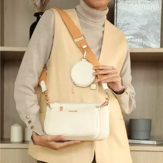 Tas Wanita Selempang Giselle Ivory Merche