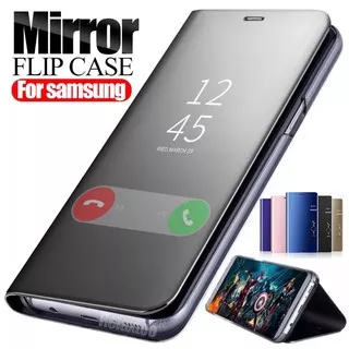 SAMSUNG S6 S7 EDGE S8 S8+ S9 S9+ S10 S10+ PLUS Flip Cover Mirror Stand Smart View Auto Lock