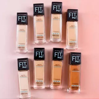 [PROMO] MAYBELLINE FIT ME ! Matte + Poreless Foundation ~ 30ml BOTOL / PUM