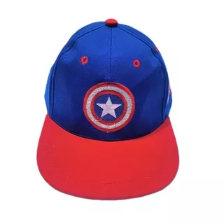 Topi Anak Laki Laki Cowok Snapback Logo Captain America Bordir Bintang Merah Biru Keren Lucu Usia Umur 1 2 3 4 5 6 7 8 9 10 Tahun