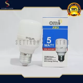 Bohlam Lampu LED Capsule omi NEO 5 Watt Cahaya PutihTerang - e27