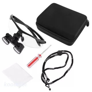 kool  2.5X Binocular Magnifier Dentistry Dental Glasses Loupe Goggles Protective Spectacles Glasses 2.5X