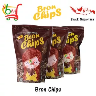 Bron Chips Keripik Brownies Snack Brownies Tipis Kering Best Seller - 60gr