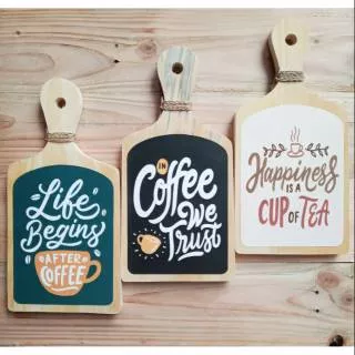 Pajangan walldecor 1set 3pc ,pajangan unik bentuk talenan