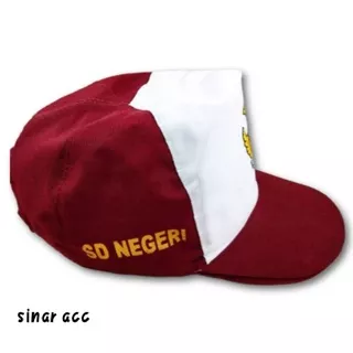 TOPI SD - BORDIL - TOPI ANAK - TOPI SEKOLAH - UPACARA BENDERA - MERAH PUTIH