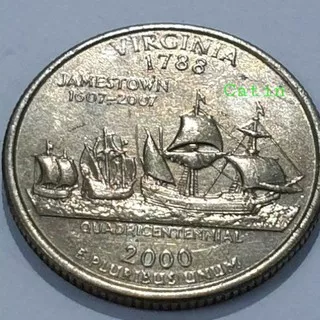 SH-701 Uang Koin Koleksi Quarter Dolar USA 1/4 Dollar Amerika Commemurative