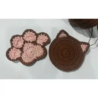 [1 PASANG]Tatakan Gelas/Cute Coaster set/tatakan gelas unik/tatakan gelas lucu