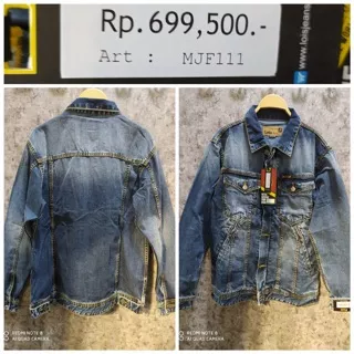 Jaket Jeans Lois Original dengan kancing+zipper