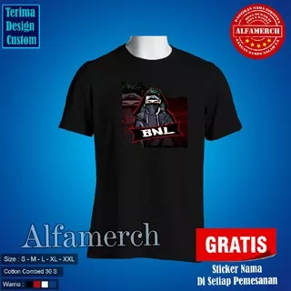 Baju Kaos Keren Pria Dan Wanita BNL FREE FIRE FF YOUTUBERS YOUTUBE ALFAMERCH TERLARIS