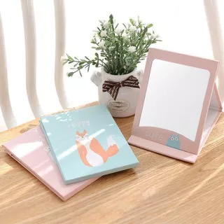 ASEMKAJKT - KACA CERMIN Buku KECIL Folding Mirror Portable / Kaca Rias Lipat / Kaca Cermin Make Up