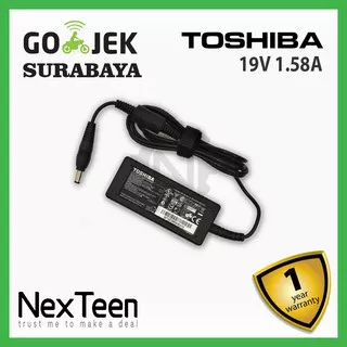 Adaptor Charger Original 19V 1.58A Netbook Toshiba Mini NB500 NB520 T210 T215 T230 T235