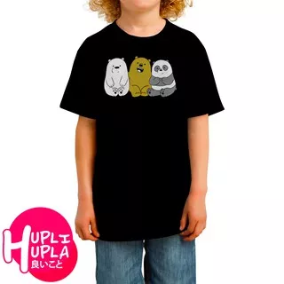 Kaos Anak We Bare Bear Three Bears 3 Beruang Panda Grizzly Ice Gamer Baju Distro Unisex Combed