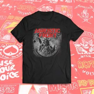 KAOS BAND AGNOSTIC FRONT COTTON COMBED 30S SIZE LOKAL | KAOS BAND | 78