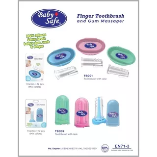 Castle - Baby Safe Finger Toothbrush And Gum Massager TB001 TB002 Sikat Lidah