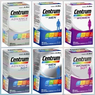 Centrum for men / centrum for women / centrum advance for adults / centrum 50+ isi 90 / 100