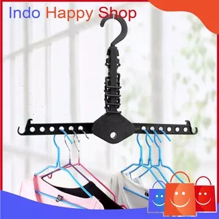 ?????????????? ??????????????Gantungan Baju Magic Hanger Multifungsional Foldable Hanger Gantungan Baju Lipat Serbaguna