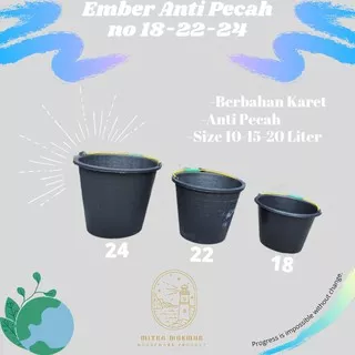 Ember Plastik Anti pecah / Ember ternak cupang 10-15-20 L