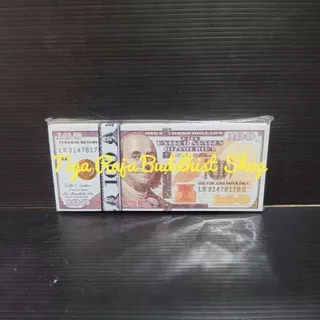 Hell Bank Note USD 100 Amerika Sembahyang Leluhur Cengbeng Qing ming