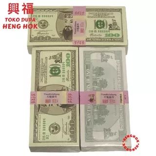 HELL BANK NOTES USD 100 DOLLAR UANG UNTUK SEMBAHYANG  LELUHUR CENG BENG / QING MING