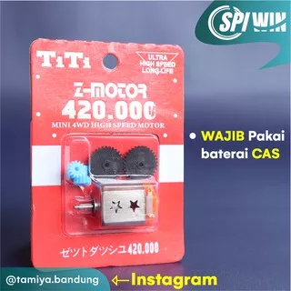 DINAMO TAMIYA TITI  PLUSH GIR 420.000 Z-MOTOR  MERAH