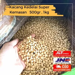 Kacang Kedelai Organik Mentah Kemasan 250gr Kedelai Super