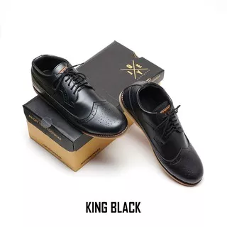 SEPATU PANTOFEL JOEY KING BLACK | JOEY FOOTWEAR | SEPATU PRIA | SEPATU FORMAL | SEPATU KERJA