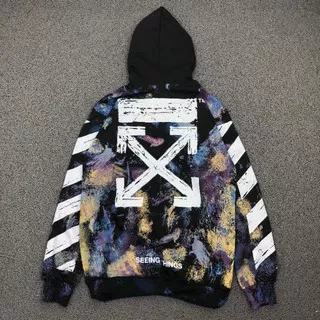 HOODIE OFF-WHITE GALAXY||SWEATER OFF WHITE GALAXY ORIGINAL