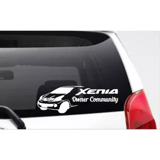 Stiker Xenia Owner Community Mobil Daihatsu Body Kaca Belakang Sticker murah