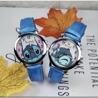 Jam lilo stitch, jam tangan stitch +box free tas stitch