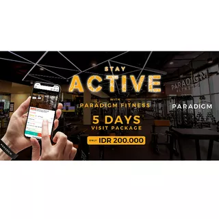 Paradigm Fitness 5 Days Visit Package Deals Rp1.750.000