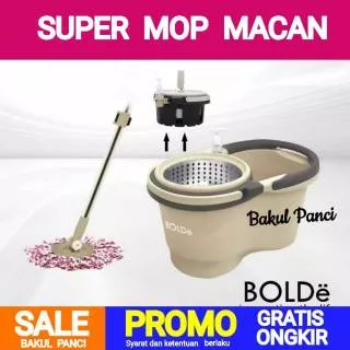 BOLDe ALAT PEL SUPER MOP MACAN - EDISI TERBARU | Stainless | Botol Pewangi  Desain Terbaru