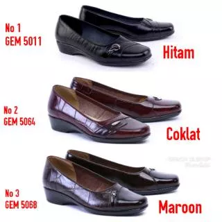 GEM 5068 SEPATU PANTOFEL WANITA GARSEL - SEPATU FORMAL WANITA - Sepatu Kerja Kantor Wanita