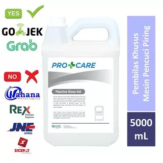 PROCARE Dishwasher Machine Rinse Aid Pembilas Mesin Cuci Piring 5L Khusus Gosend/Grab