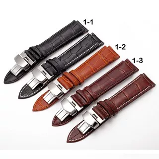 CALF SKIN WATCH LEATHER STRAP 24mm - STRAPS TALI ARLOJI JAM TANGAN KULIT LEMBU ASLI 24 mm