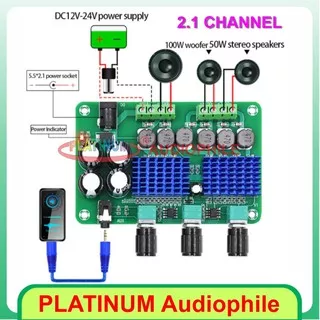 TPA3116 Amplifier 2.1 Ch 2x50W+100W TPA3116D2 Class D Amplifier XH-A311