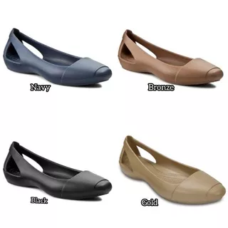 Sepatu Crocs Wanita Sienna Flat / Sepatu Flat Wanita / Sepatu Crocs Sienna