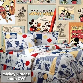 sprei katun halus CVC - STAR (BUKAN MICROTEX) NEW MOTIF * BISA CUSTOM UKURAN * sprei anak2 dewasa KATUN LOKAL PANCA STAR CVC LYNN.SPREI MICKEY VINTAGE MICKEY MOUSE