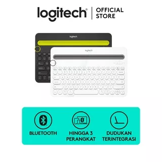 Logitech K480 Keyboard Wireless Bluetooth Portable Multi-Device untuk Windows, Mac, Android, iOS, Apple, iPad, iPhone