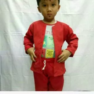 Baju pitung baju betawi anak usia 1,3,4,5,6,7,8 baju palang pintu baju silat(BAJU +CELANA)