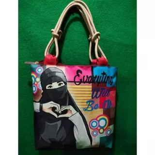 Tote Bag Muslimah Hijab Collections Tali Sumbu Bgh Khanza