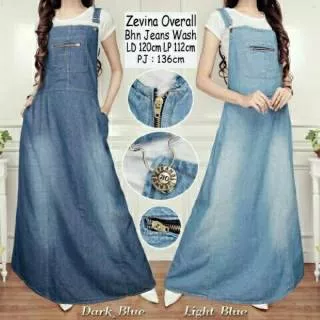 Irawati overall jeans jumbo wanita