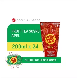 Fruit Tea Sosro Apple Genggam 200 ml isi 24pcs