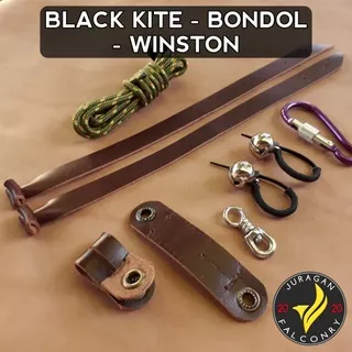 BLACKKITE - BONDOL - WINSTON | Juragan Falconry Anklet Angklet Gelang Kaki Burung Hantu Elang
