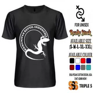 KAOS KOMUNITAS REPTIL INDONESIA KAOS KOMUNITAS KEREN BAHAN KATUN