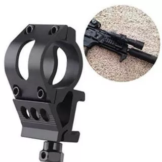 Holder bracket mount gun senter senjata senapan laser logam baja 25.4mm