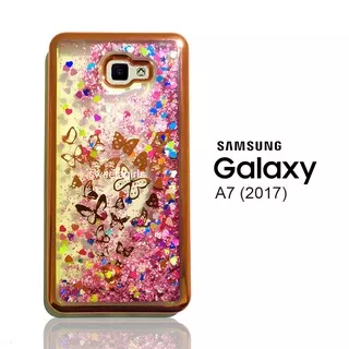 Case Water Glitter untuk Samsung Galaxy A7 (2017) / A720 - sweetacase.id - Kesing Hp Model Water Glitter - Kesing Berkilau dengan Air yang bisa Bergerak - Casing Water Glitter - Bisa Bayar ditempat / Case Terlaris Blink Blink