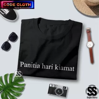 Custom Kaos Kata Kata / Kaos Tulisan  Panitia Hari Kiamat  Baju Distro Premium Tumblr Lucu / 4485