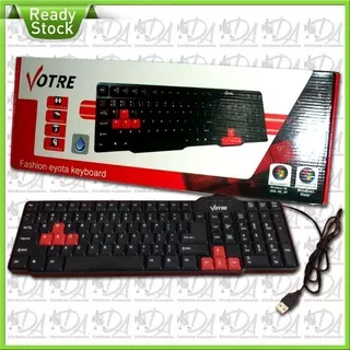 Keyboard Votre Basic Usb Kb2308 Hitam / key board PC laptop komputer Murah