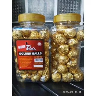 COKLAT BULAT TOBELO GOLDEN BALL 315GRAM ISI 45 PCS