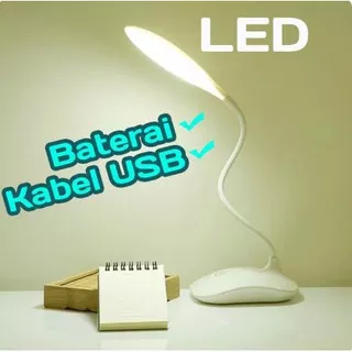LAMPU EMERGENCY - LAMPU MEJA BELAJAR & BACA LED USB UNIK BISA BATERAI & POWER BANK - HEMAT ENERGY